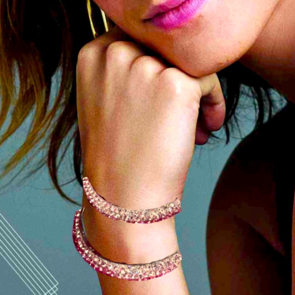 Sparkling Blinged Out Crystal Encrusted Bracelets